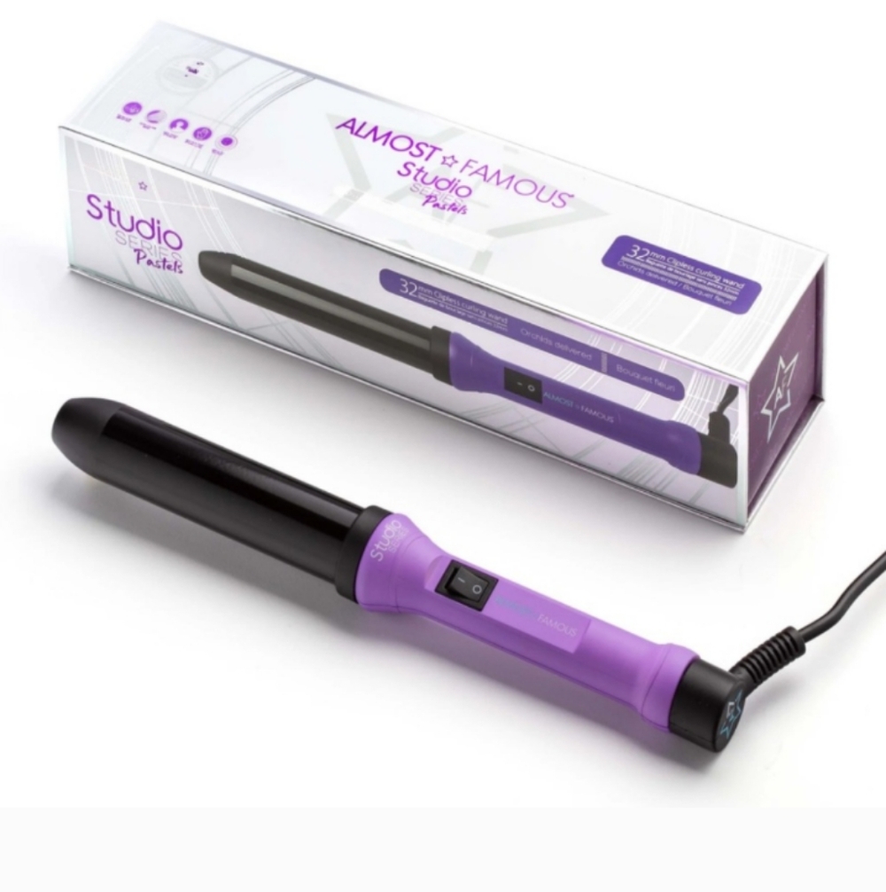 🆕ALMOST FAMOUS STUDIO 32mm CURLING WAND HAIR TOOL